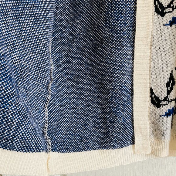 Womens Floral Open Front Hooded Cardigan Sweater Size M/L - Picture 4 of 7